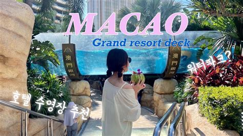 마카오 하드락호텔 (MACAO HARD ROCK HOTEL) 수영장소개.